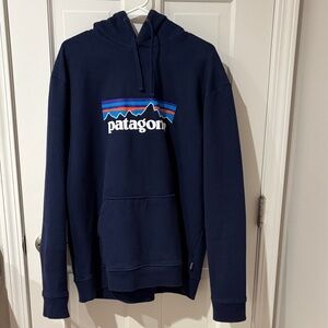 Patagonia Dark Blue Hoodie with Logo